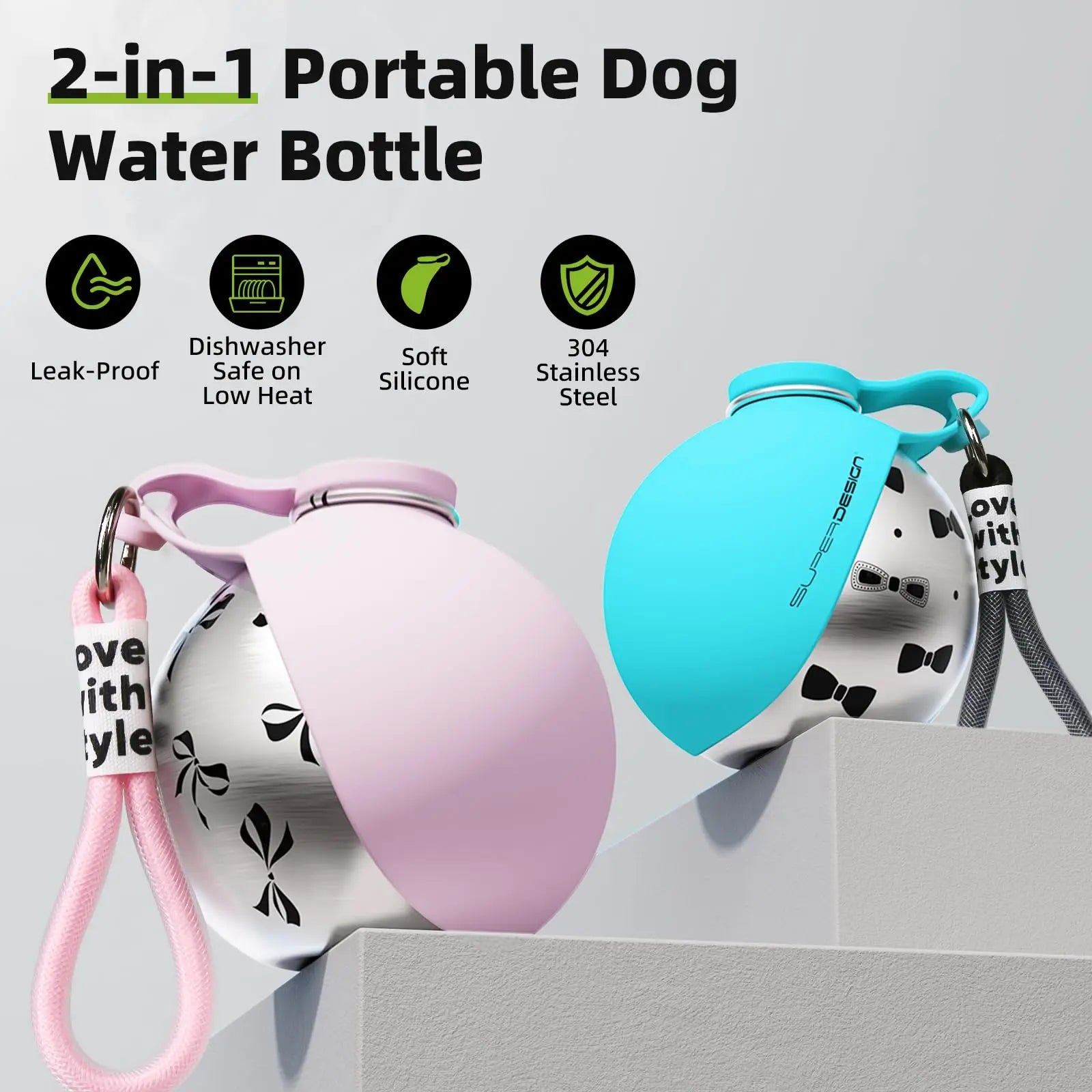 Botella de Agua 2 en 1